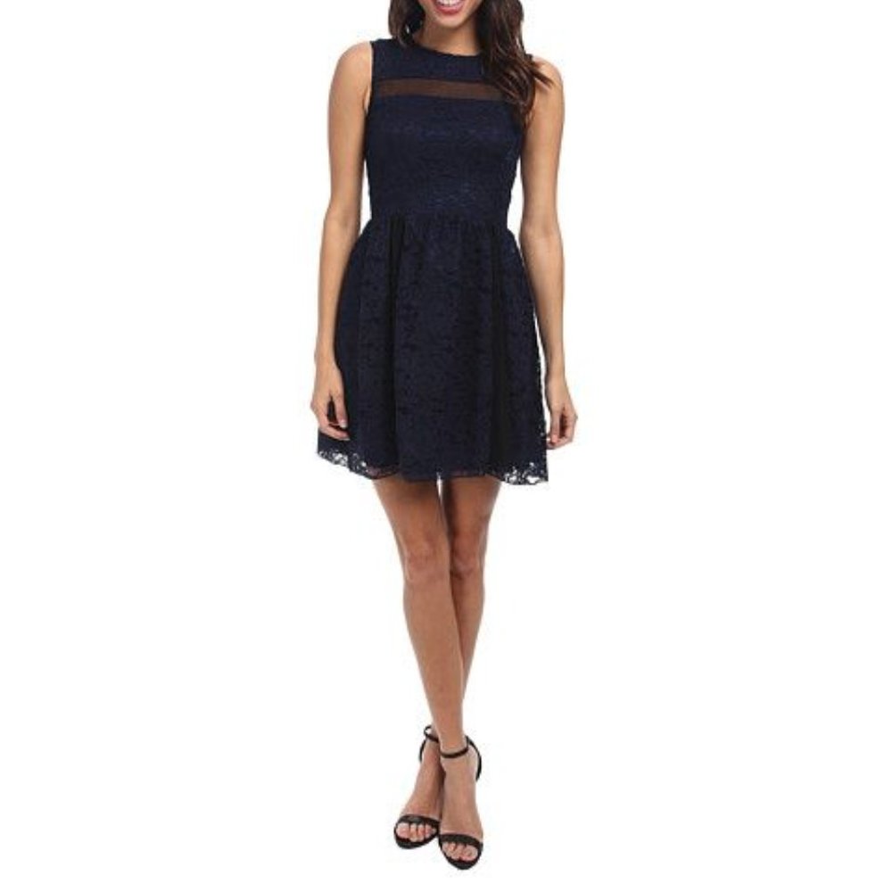 ABS Allen Schwartz Black and Navy Dress